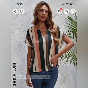 SHEIN Women’s Striped Top - Small